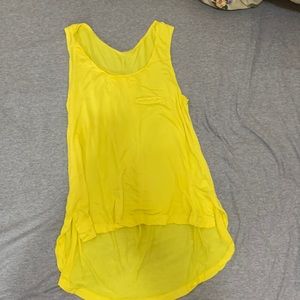 Long yellow vintage tank top